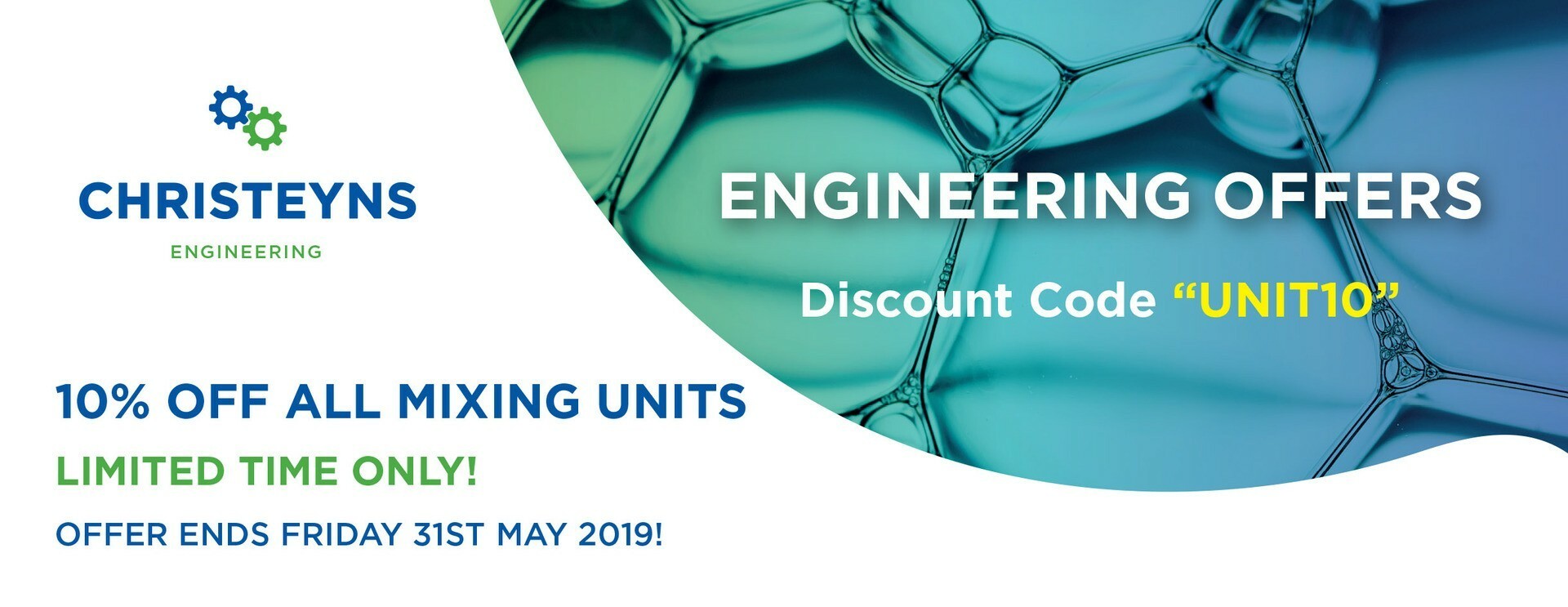 Engineering offer 10% off all mixing units