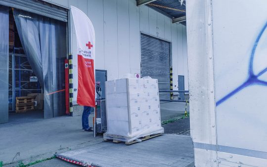 Poetsproducten voor slachtoffers van de watersnood