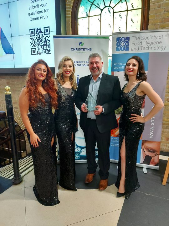 Christeyns Food Hygiene wins SOFHT Company of the Year Award.