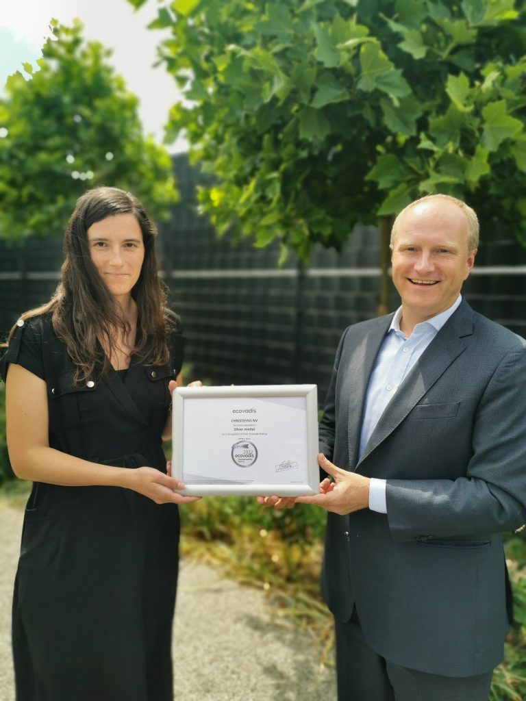 Christeyns obtained the EcoVadis silver medal for the year 2021.