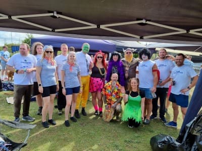 CFH raise money at the Dragon Boat Race to support St Rocco’s Hospice.