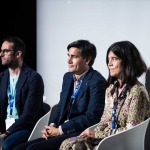 Sergi Cuatrecases, Fernando Lorenza y Elena Beltrán en la mesa redonda del forum Barcelona Seguridad Alimentaria - Christeyns