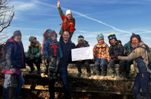 Spende für den Waldkindergarten Sterngartl in Oberösterreich