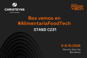 Christeyns presenta en Alimentaria FoodTech equipos para incrementar la eficacia de la higiene en la industria alimentaria